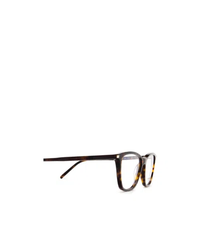 Saint Laurent Wayfarer-frame Glasses In Black