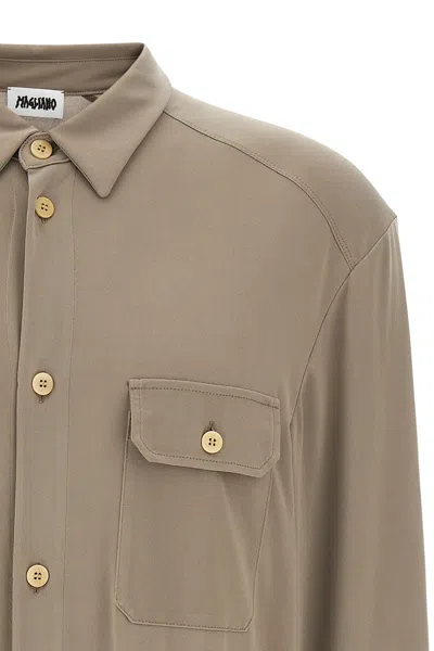 Magliano Shirt Harvest Long Sleeves In Brown