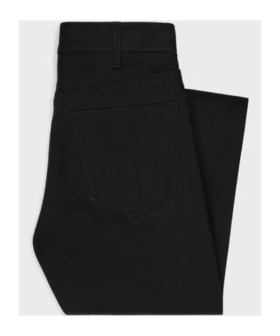 Celine Belt-loop Jeans In Black