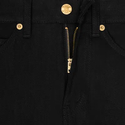 Celine Belt-loop Jeans In Black