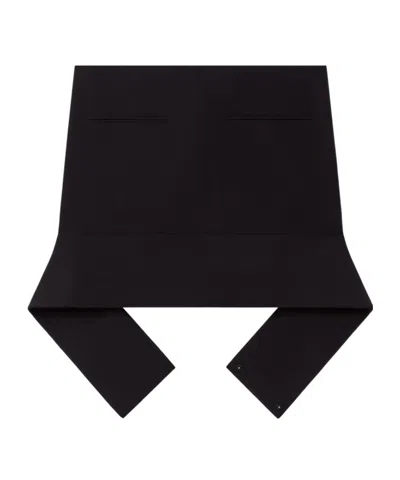 Courrèges Belted Mini Skirt In Black