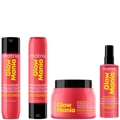 Matrix Glow Mania Colour Protecting Set Including Shampoo, Conditioner, Leave-in Conditioner, And Mask