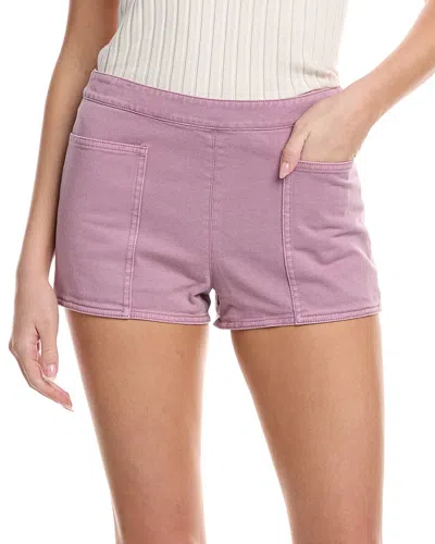 Max Mara Woman Denim Shorts Light Purple Size 8 Cotton In Purple