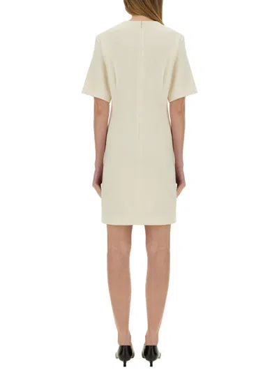 Theory Knee-length Dress Round Neckline In White