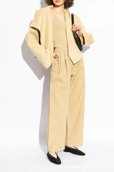 Totême Toteme Women Suede Leather Lace-up Ballets In Black