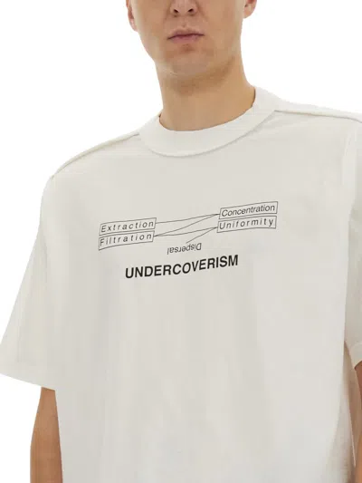 Undercover T-shirt With Print In White