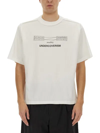 Undercover T-shirt With Print In White