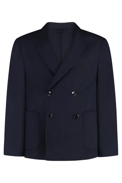 Hugo Boss Boss Virgin Wool Two-piece Suit In Blue