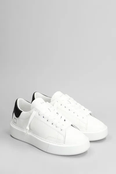 Date D. A.t. E. Woman Sneakers White Size 5.5 Leather In White
