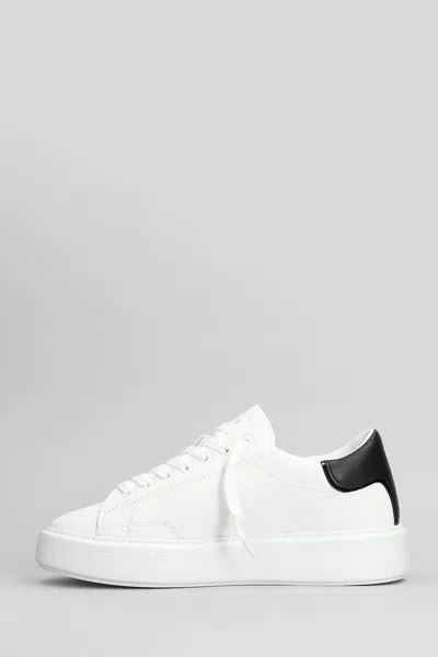 Date D. A.t. E. Woman Sneakers White Size 5.5 Leather In White