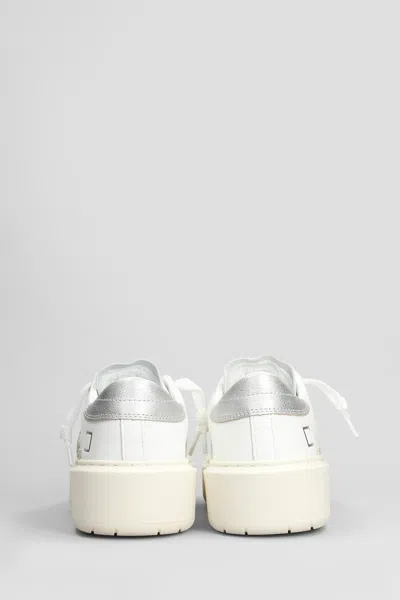 Date D.a.t.e. Hill Low Platform Sneakers In White
