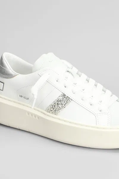 Date D.a.t.e. Hill Low Platform Sneakers In White