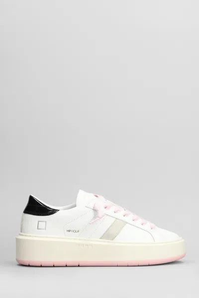 Date D. A.t. E. Woman Sneakers White Size 6.5 Leather In White