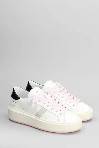 Date D. A.t. E. Woman Sneakers White Size 6.5 Leather In White