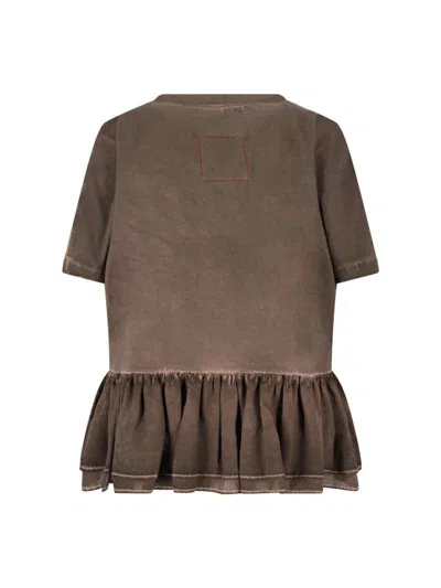 Uma Wang Brown Jersey Todi T-shirt
