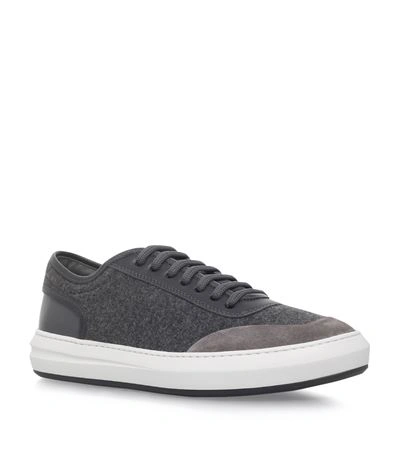 Shop Ferragamo Glory Low Top Sneakers