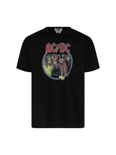 Junya Watanabe Ac/dc T-shirt In Black