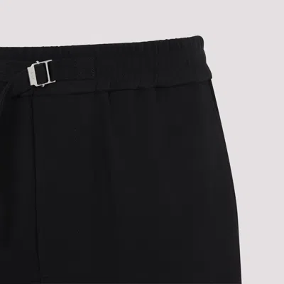 Ami Alexandre Mattiussi Ami Paris Loose Elasticated Large Bermuda In Black