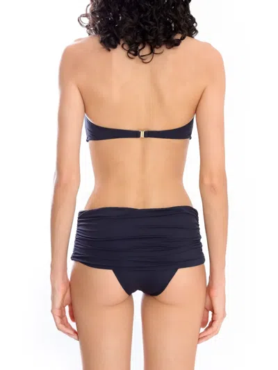 Brigitte Strapless Bikini Set In Black