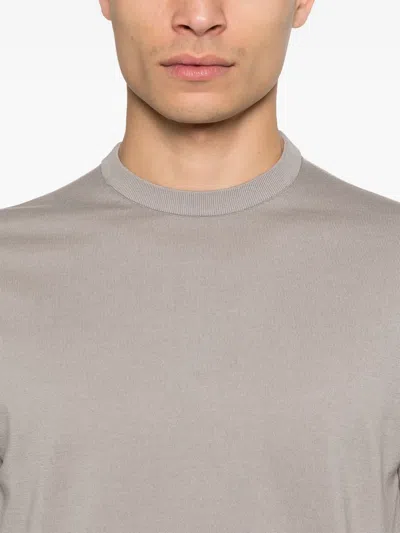 Fedeli Fine-knit T-shirt In Neutrals