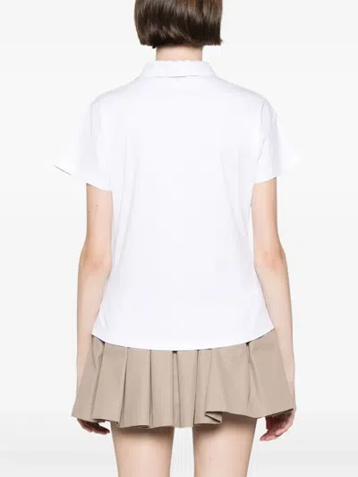 Herno Woman Top White Size 8 Cotton, Polyester, Metallic Fiber