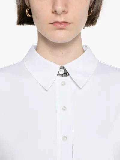 Herno Woman Top White Size 8 Cotton, Polyester, Metallic Fiber