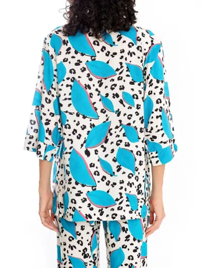 Brigitte Graphic-print Kimono In White