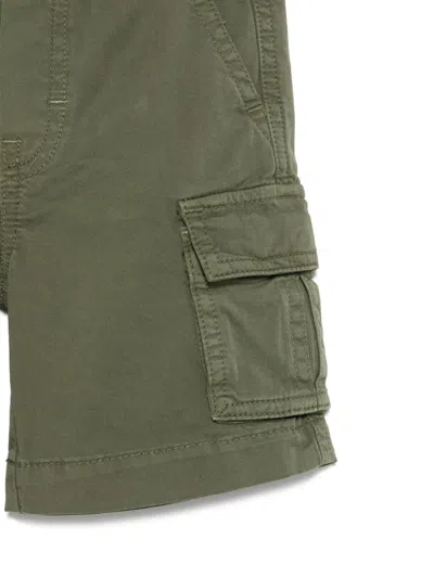 Il Gufo Twill Cargo Shorts In Green