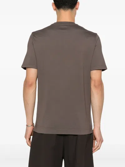 Fedeli T-shirt In Brown