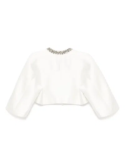 Dice Kayek Embellished Jacket In White