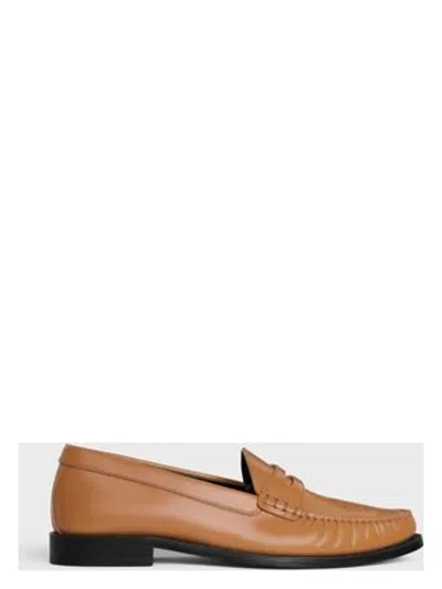 Celine Vivienne Polished Bullskin Loafers In 18la