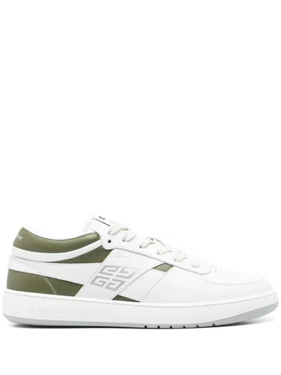 Givenchy G Move Leather Sneakers In White