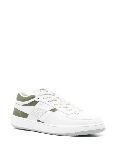 Givenchy G Move Leather Sneakers In White