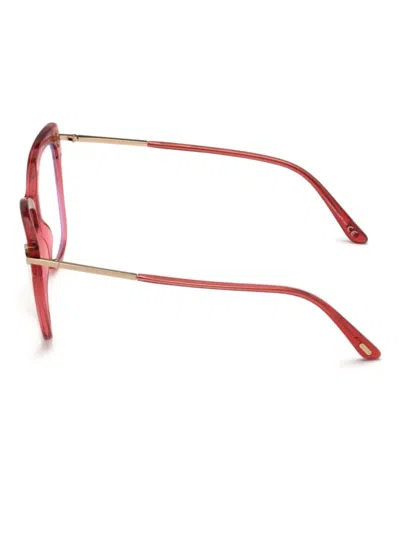 Tom Ford Square-frame Glasses In Red