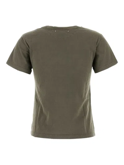 Golden Goose 'doris' Embellished Front T-shirt In Green