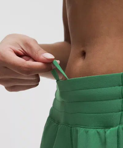 Lululemon Hotty Hot High-rise Lined Short In Raceway Green