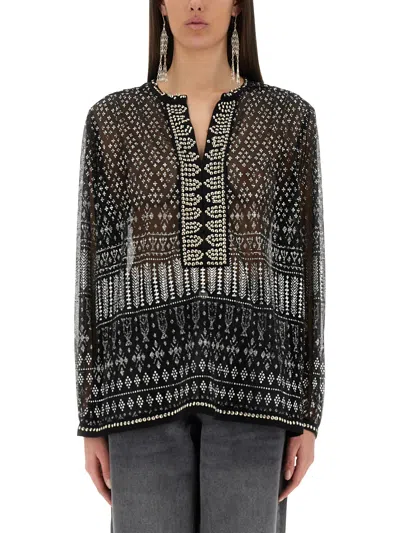 Isabel Marant Top "nickie" In Black