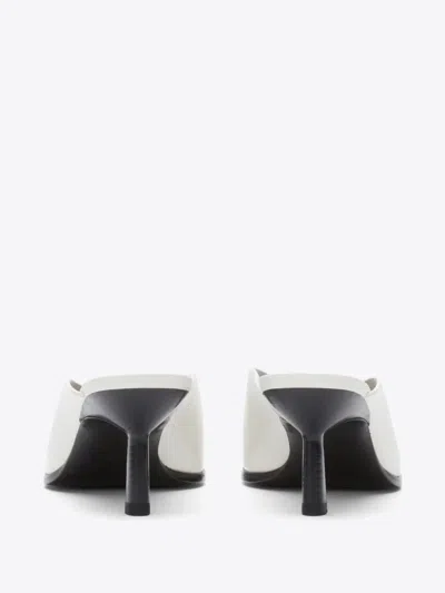 3.1 Phillip Lim 68mm Square-toe Mules In Ant. White