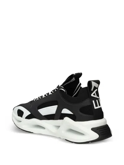 Ea7 Infinity Cage Sneakers In Black