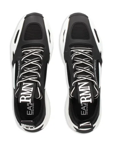 Ea7 Infinity Cage Sneakers In Black