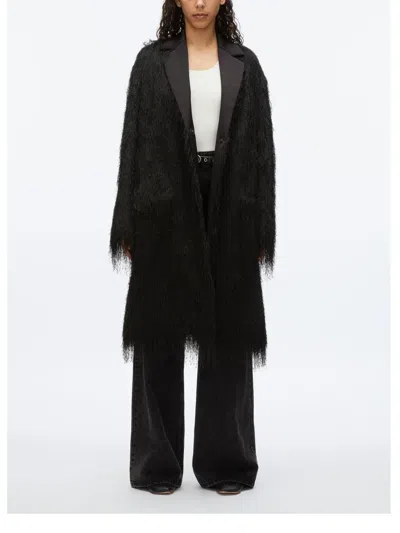 3.1 Phillip Lim Fringe Tuxedo Coat In Black