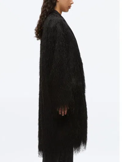 3.1 Phillip Lim Fringe Tuxedo Coat In Black