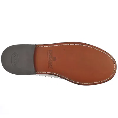 Sebago Classic Dan Loafer White With Studs In Animal Print