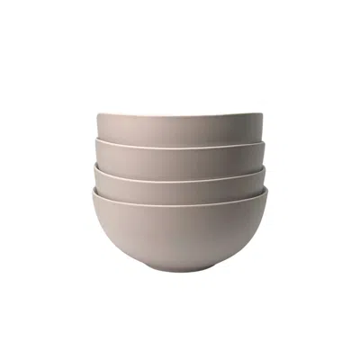 Zulay Kitchen The Contour Bowl - Set Of 4 In White