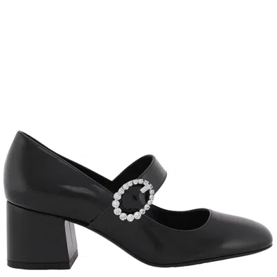 Stuart Weitzman Sloane Mary Jane Block-heel Pumps In Black