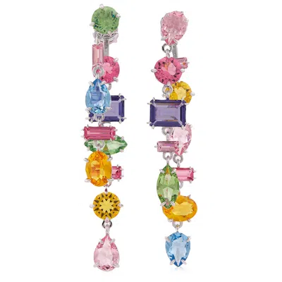Swarovski Gema Asymmetrical Drop Earrings