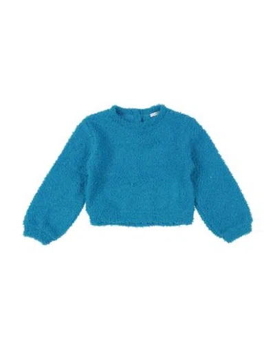 U+é Toddler Boy Sweater Azure Size 6 Polyester In Blue