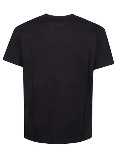 Dsquared2 Football Black T-shirt With Shoulder Pads And Lettering Logo Print On The Front In Cotton And Viscos In Black
