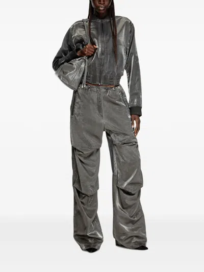 Diesel Satin Pilot Jacket In Multicolor