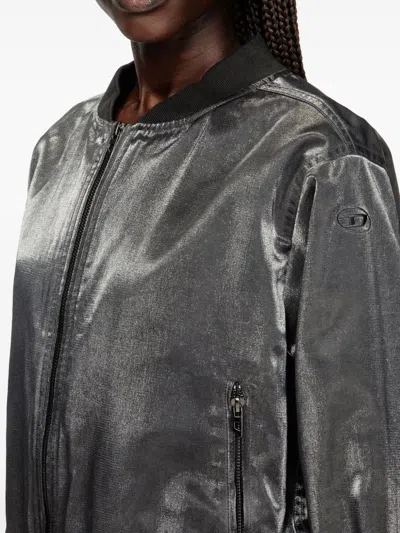 Diesel Satin Pilot Jacket In Multicolor